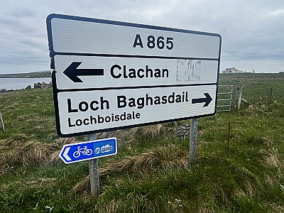 foto ord a865 clachan lochboisdale benbecula buiten hebriden schotland verenigd koninkrijk