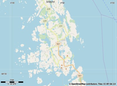 Alvøyna kaart