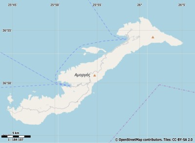 Amorgos kaart