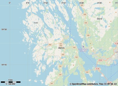 Bømlo kaart