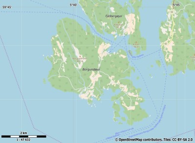 Borgundøya kaart