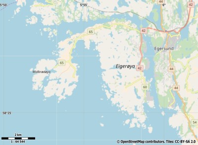 Eigerøya kaart