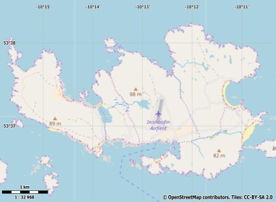 Inishbofin kaart