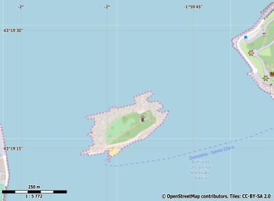 Santa Clara eiland kaart