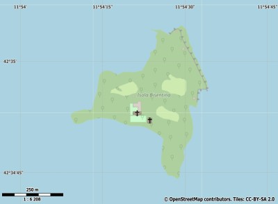 Isola Bisentina kaart