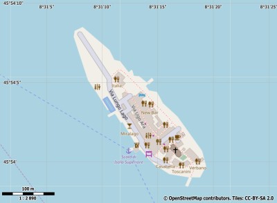 Isola dei Pescatori kaart