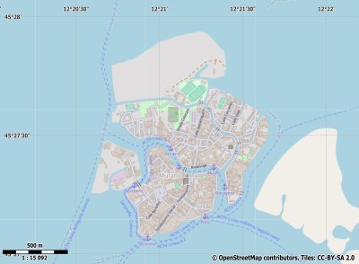 Isola di Murano kaart