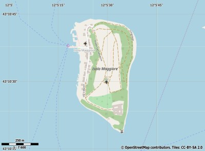 Isola Maggiore kaart