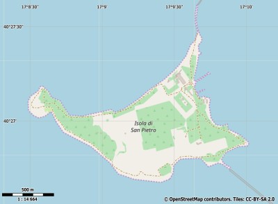 Isole Cheradi kaart
