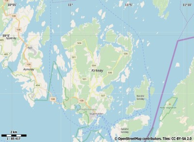 Kirkøy kaart