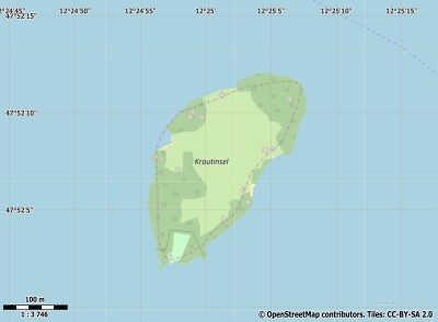 Krautinsel kaart