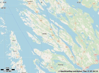 Radøy kaart