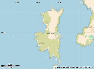 Ramsey Island kaart