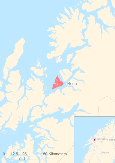 Ligging van het eiland Rolla in Europa