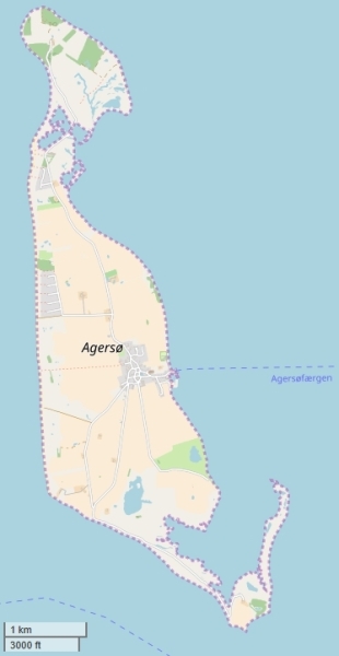 Agersø kaart