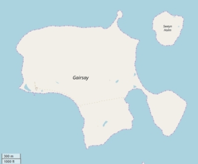 Gairsay kaart