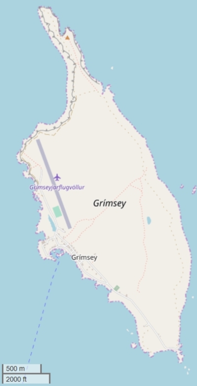 Grímsey kaart