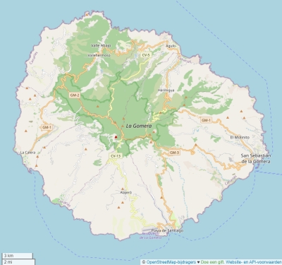 La Gomera kaart
