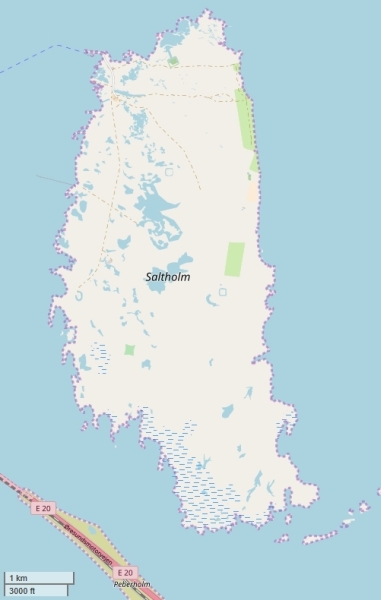 Saltholm kaart