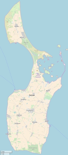 Samsø kaart