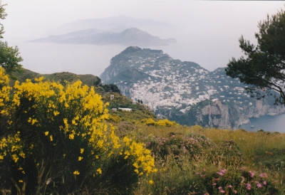 foto uitzicht over capri