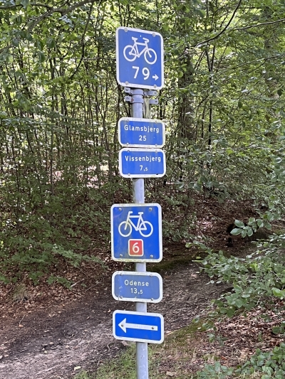 foto bewegwijzering rond langeso centraal funen