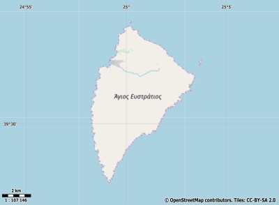 Agios Efstratios kaart