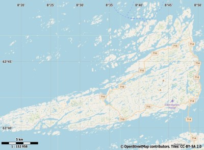 Frøya kaart