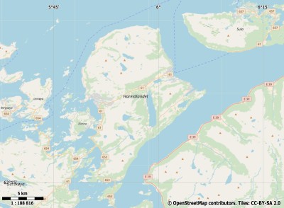 Hareidlandet kaart
