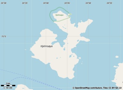 Hjelmsøya kaart