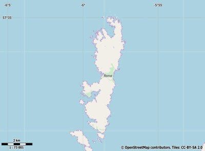 Isle of Rona kaart