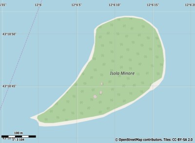 Isola Minore kaart