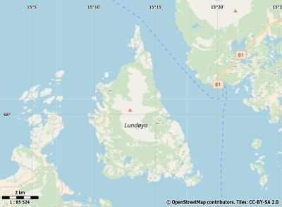 Lundøya kaart