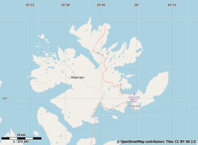 Magerøya kaart