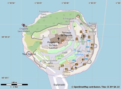 Mont Saint-Michel kaart