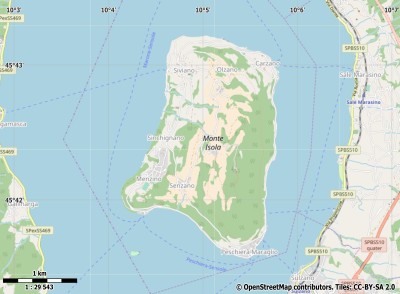 Monte Isola kaart