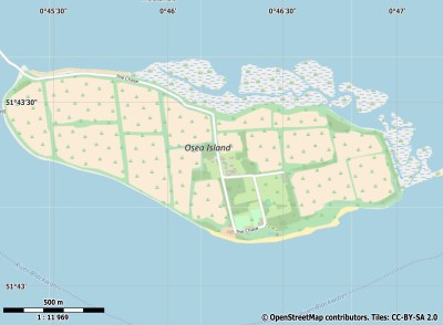 Osea Island kaart