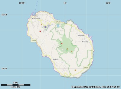 Pantelleria kaart