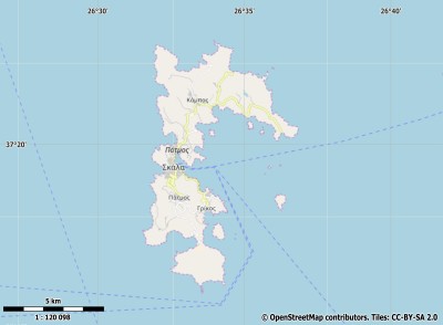 Patmos kaart